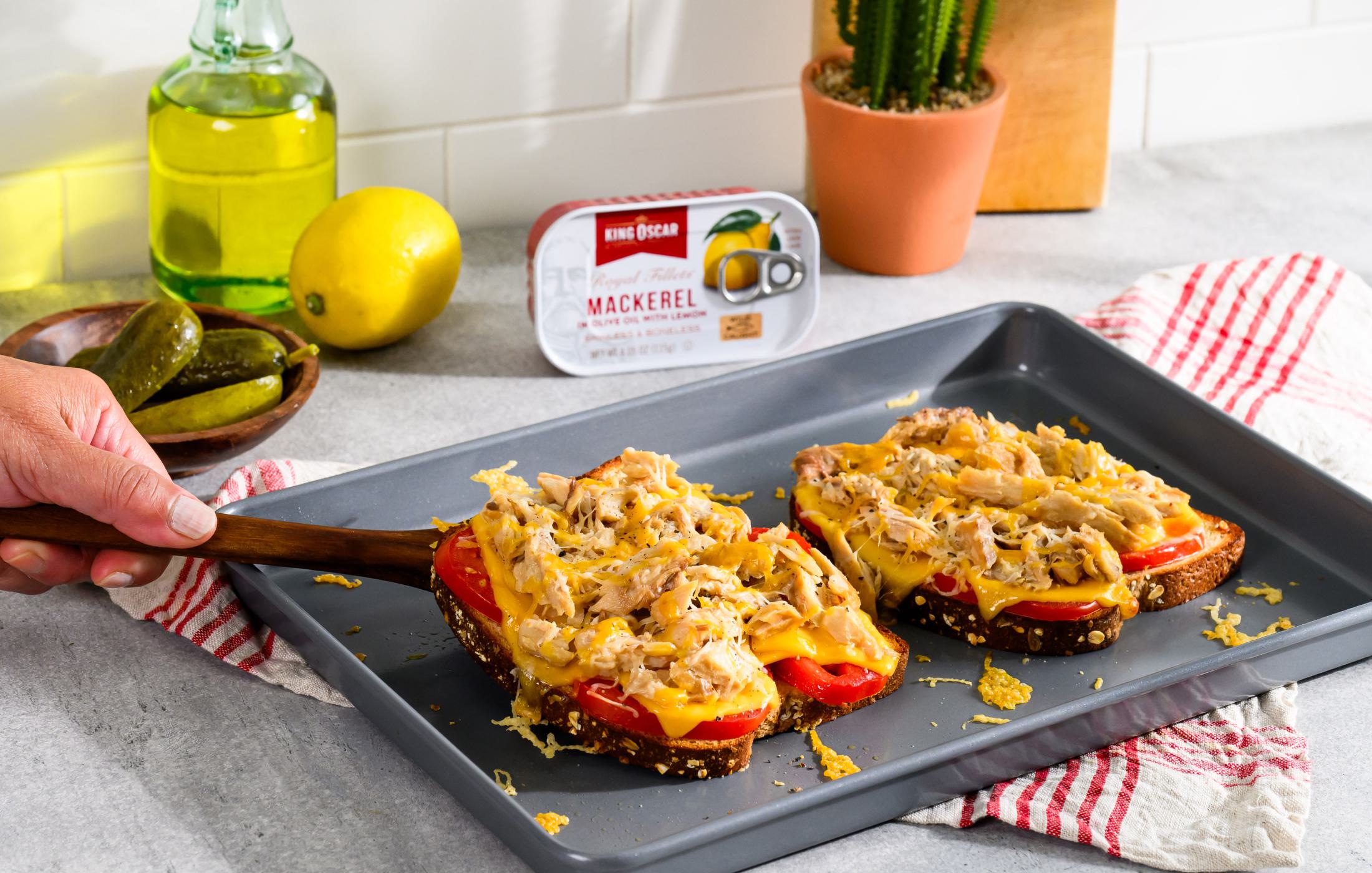 3-Cheese Lemon Mackerel Melt