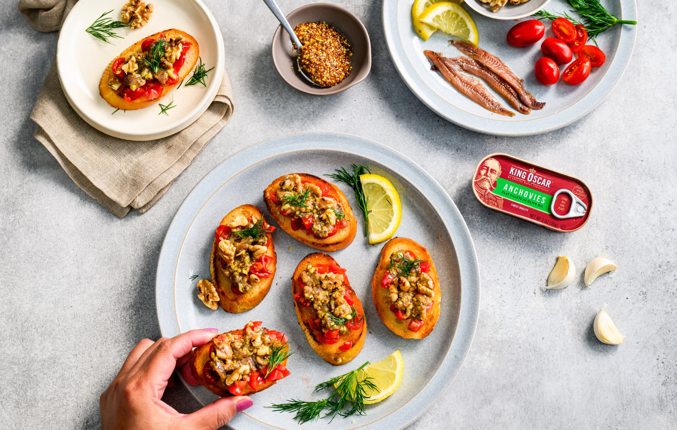 Anchovy Bruschetta