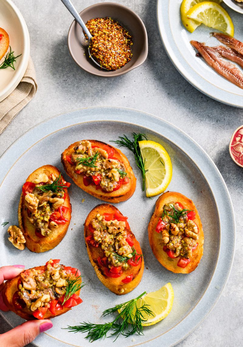 Anchovy Bruschetta