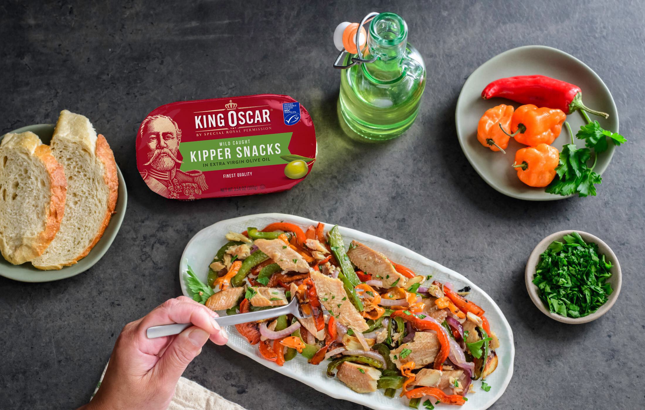 Caribbean Kipper Snacks with Peppers