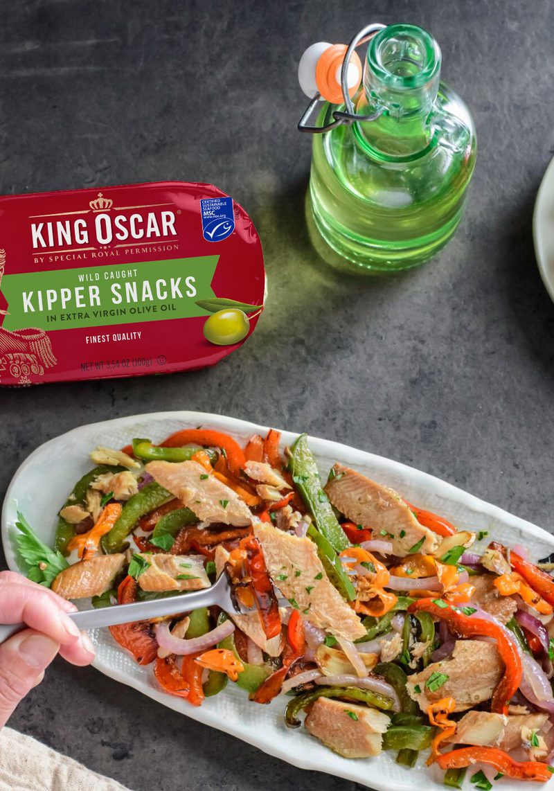 Caribbean Kipper Snacks with Peppers
