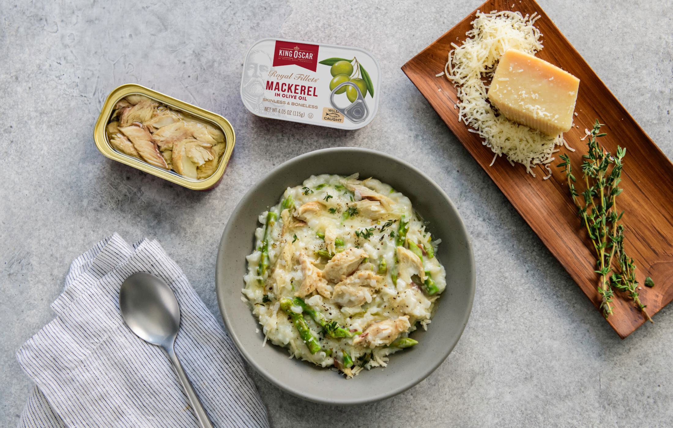 Creamy Mackerel Risotto