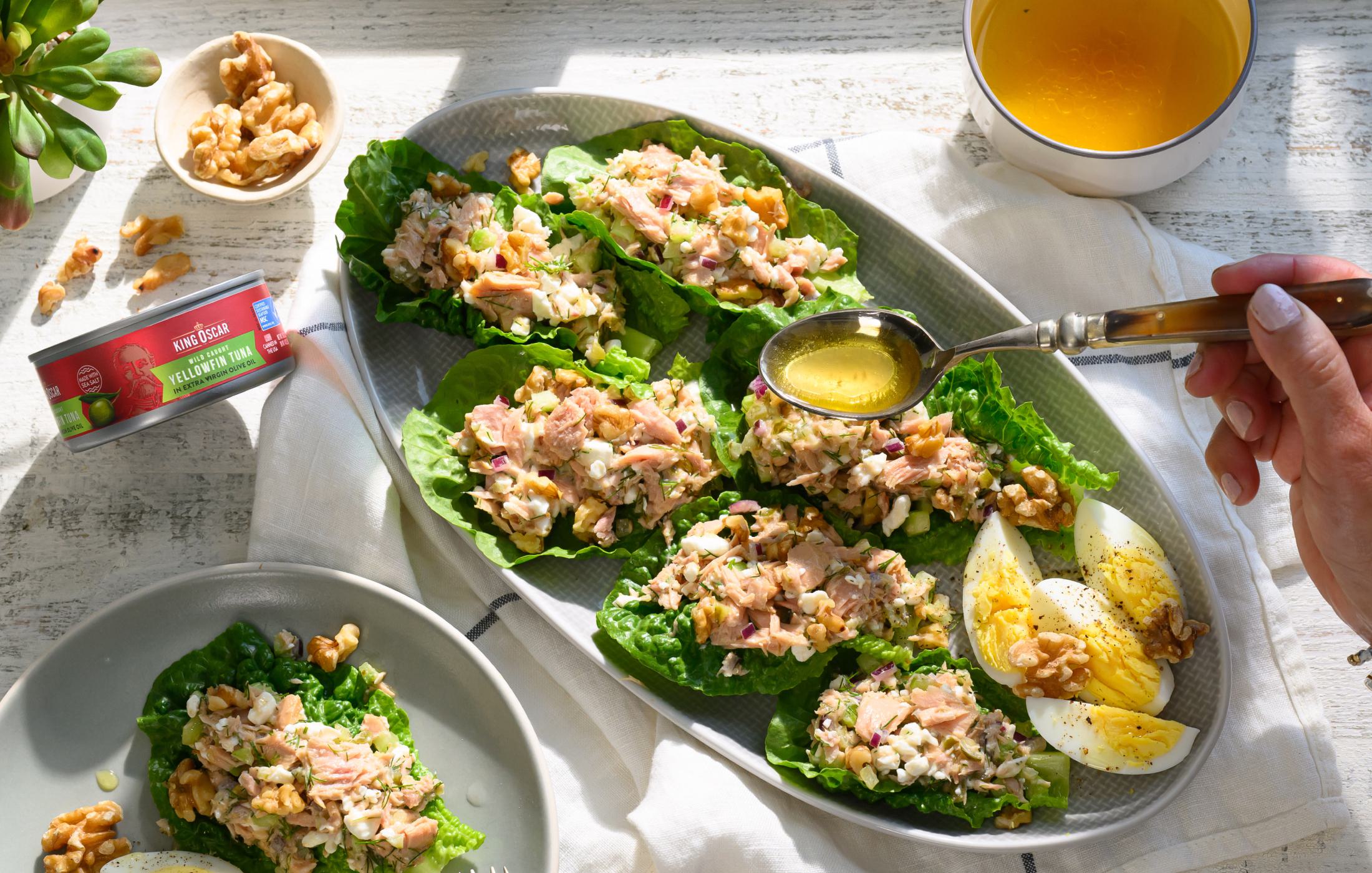 High Protein Tuna Salad Spears
