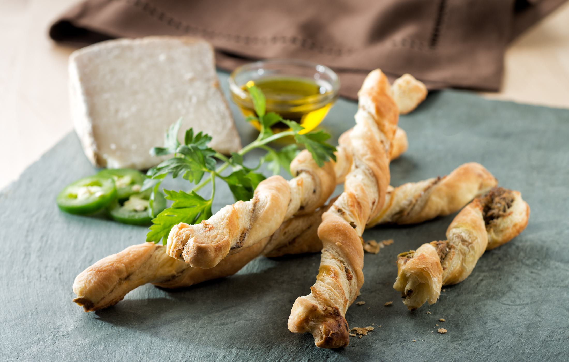 Hot Sardine Bread Sticks