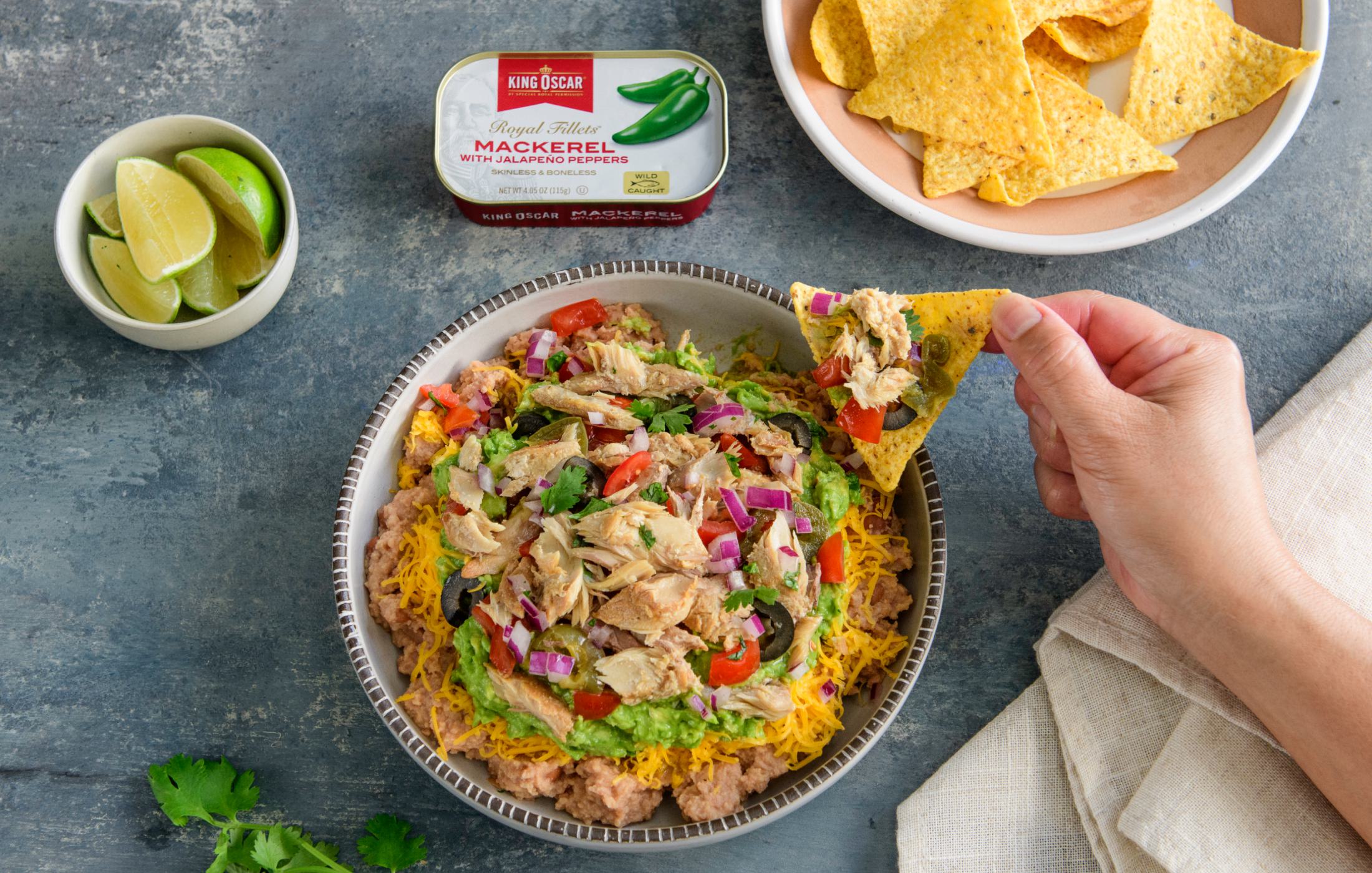 Jalapeño Mackerel Layer Dip