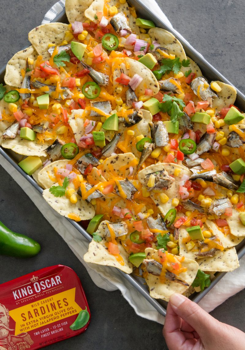 Jalapeño Sardine Loaded Nachos