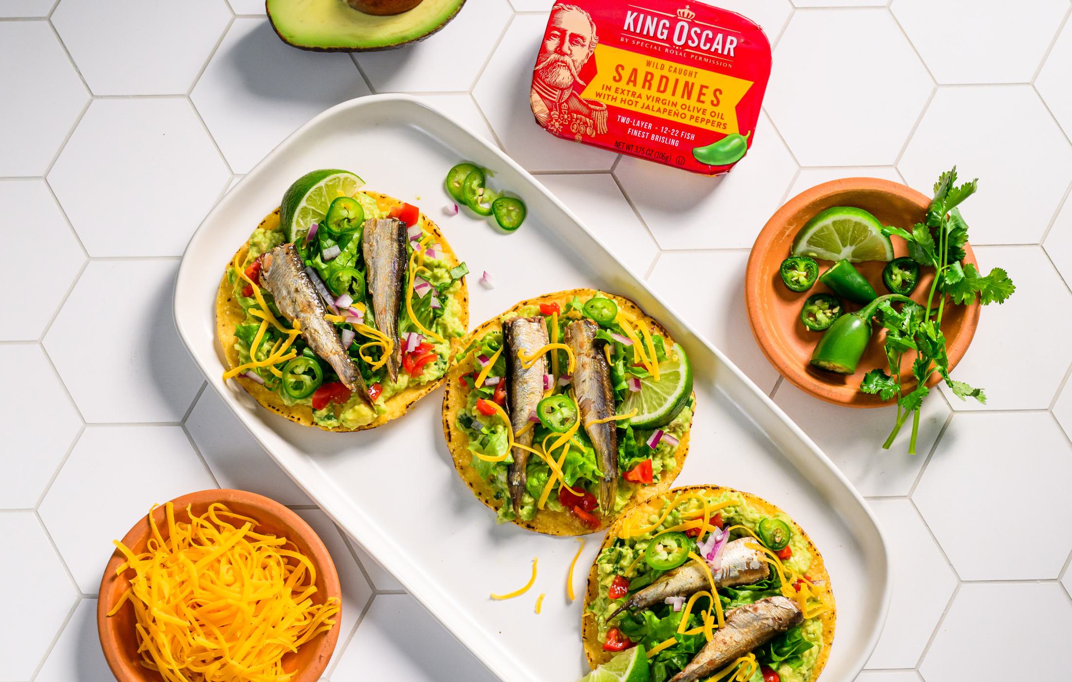 Jalapeño Sardine Tostadas