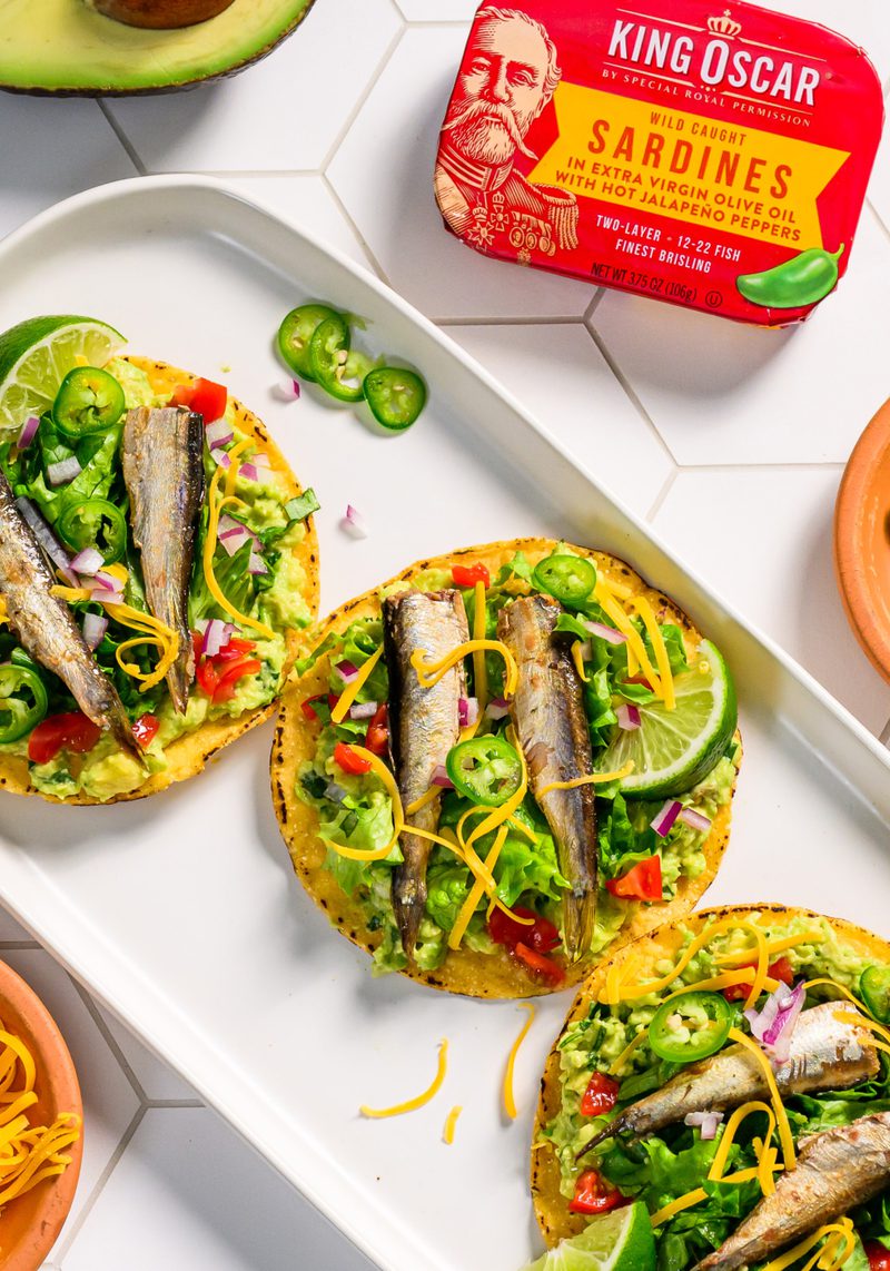 Jalapeño Sardine Tostadas