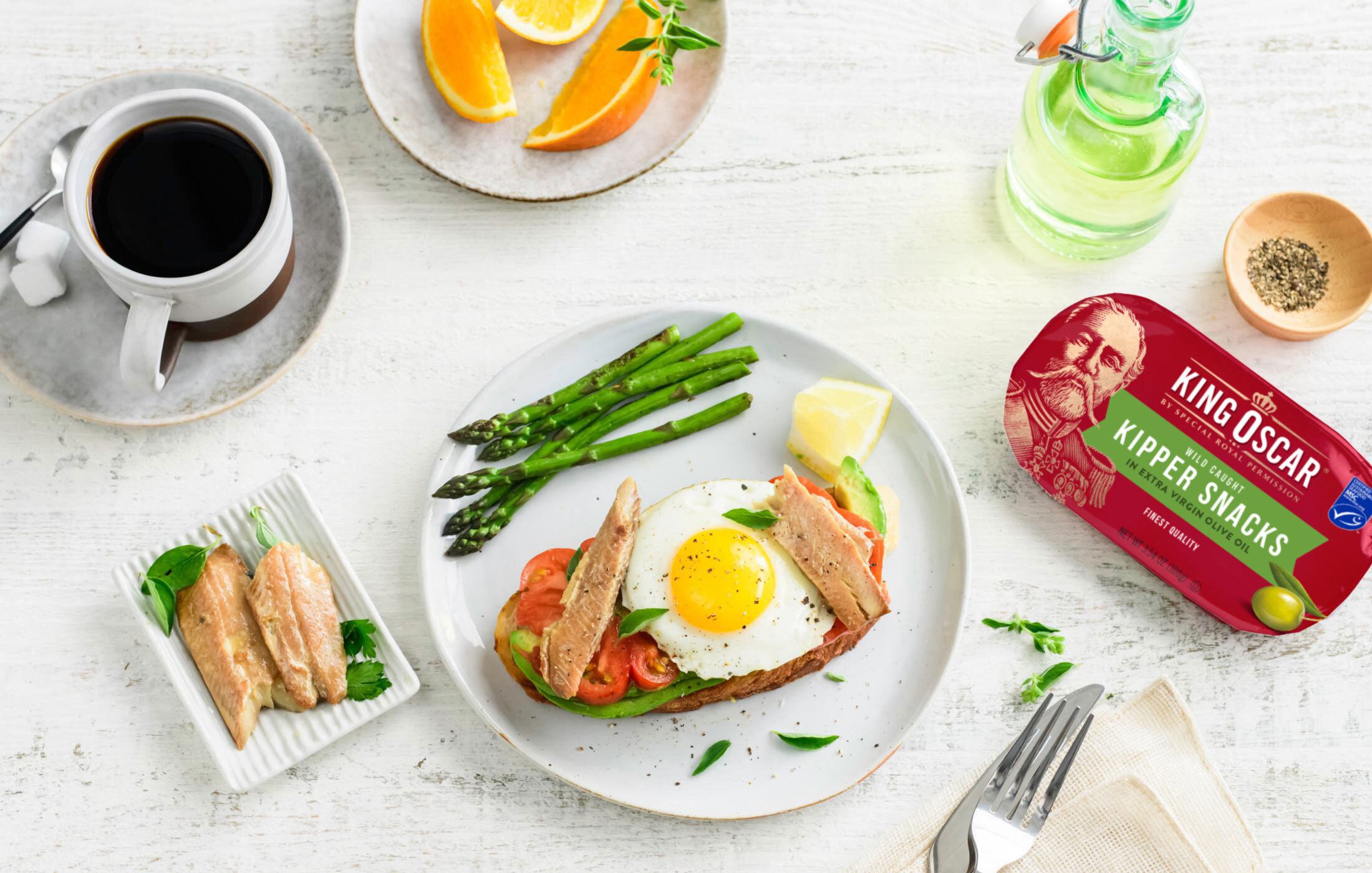 Kipper Snacks & Fried Egg Toast