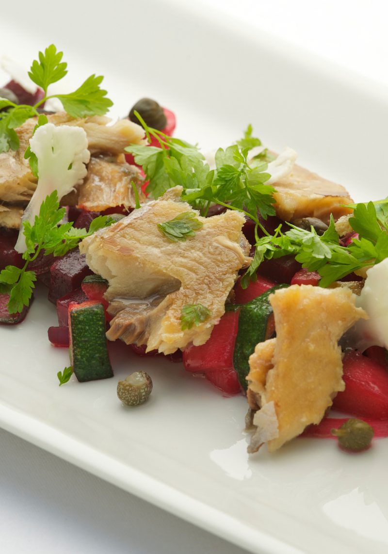 Kipper Snacks and Beet Salad