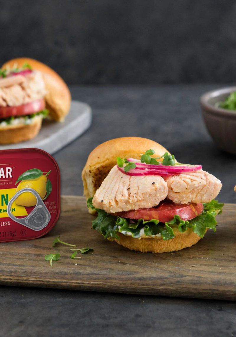 Lemon Salmon Sliders