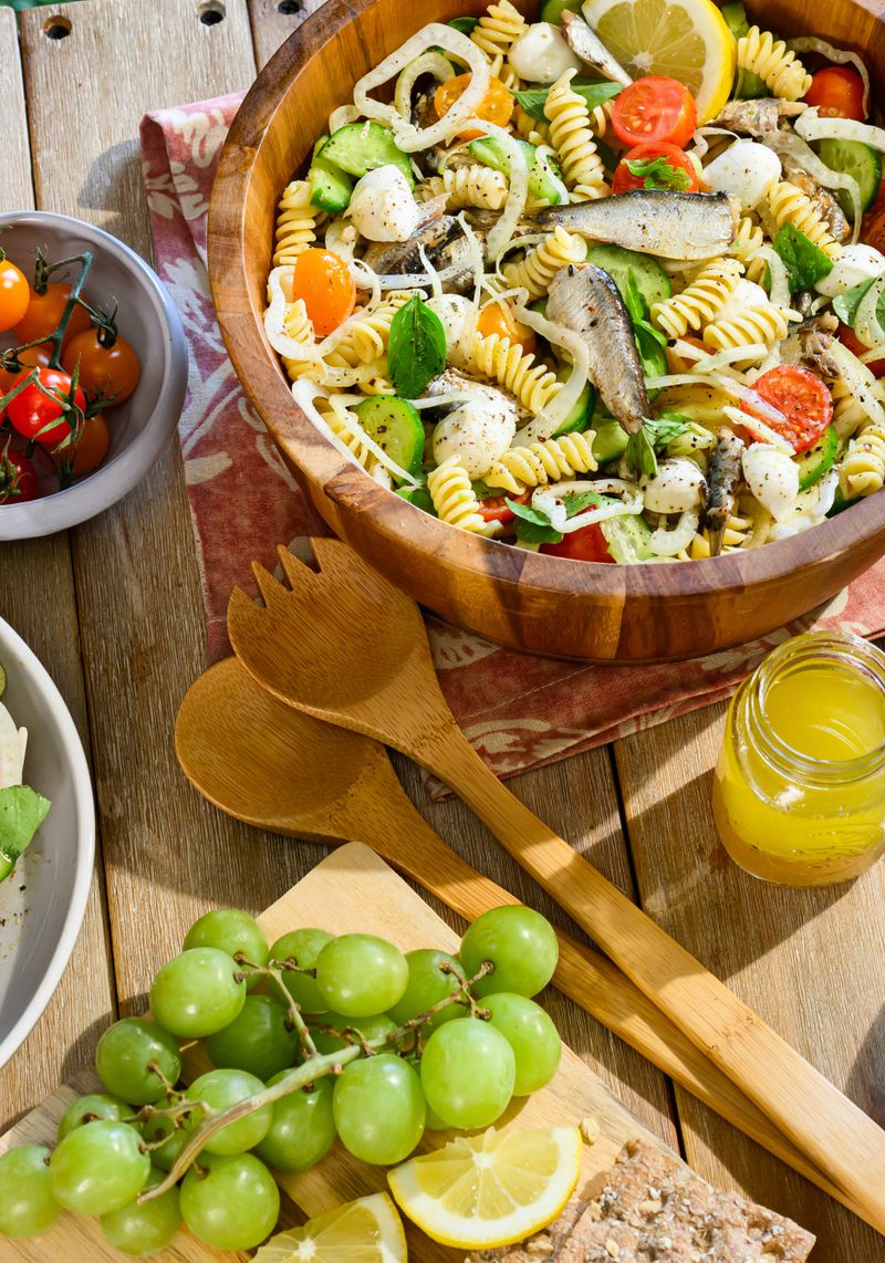 Lemon Sardine Fusilli & Fennel Pasta Salad