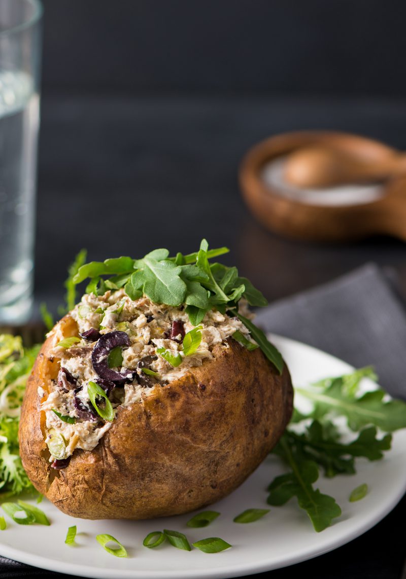 Mackerel-Stuffed Baked Potatoes