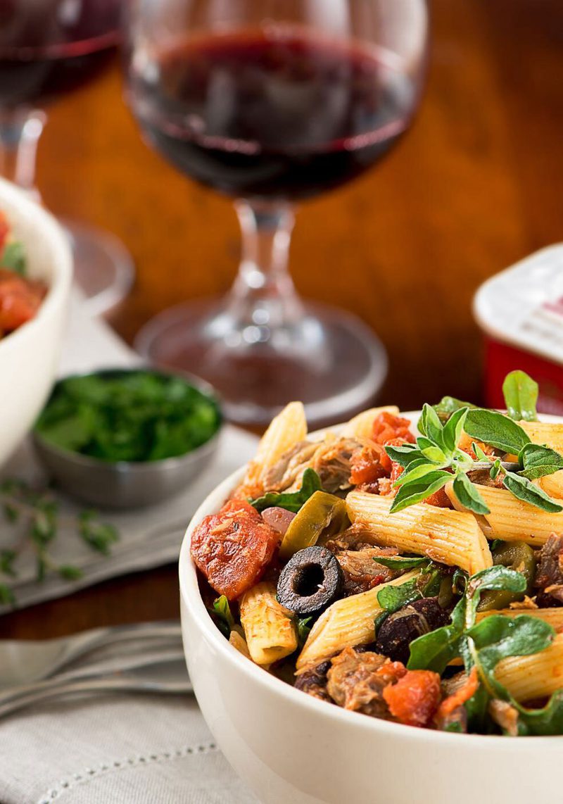 Mediterranean Mackerel Pasta