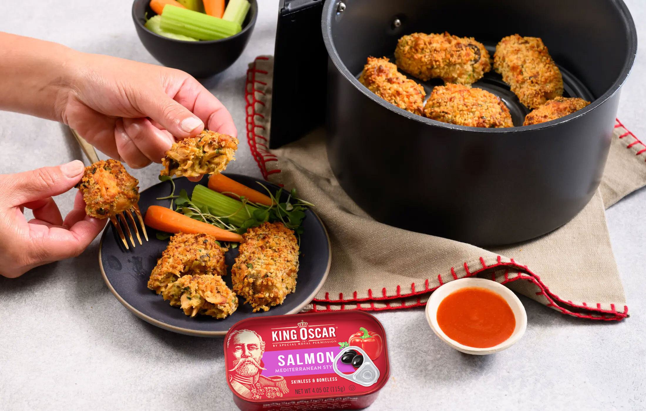 Mediterranean Salmon Air Fryer Nuggets