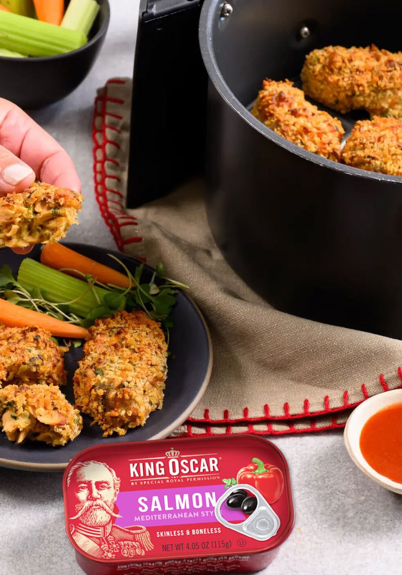 Mediterranean Salmon Air Fryer Nuggets