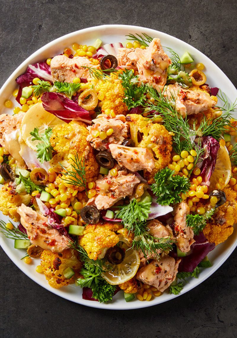 Mediterranean Salmon Couscous Salad