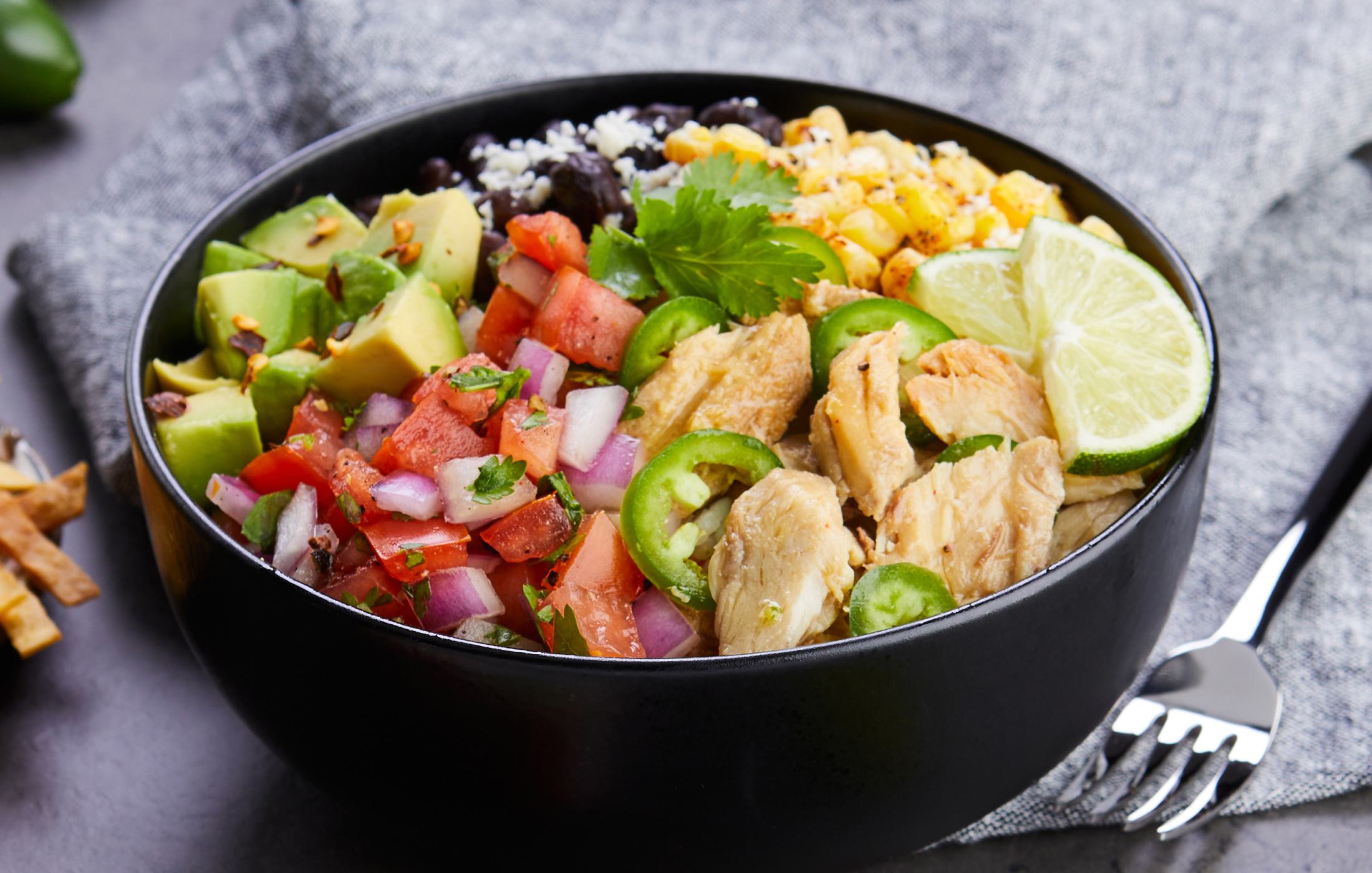 Mexican Rice Bowl with Mackerel