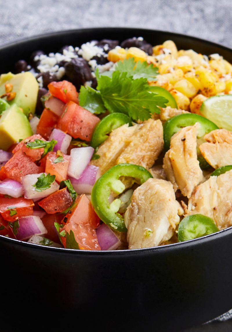 Mexican Rice Bowl with Mackerel
