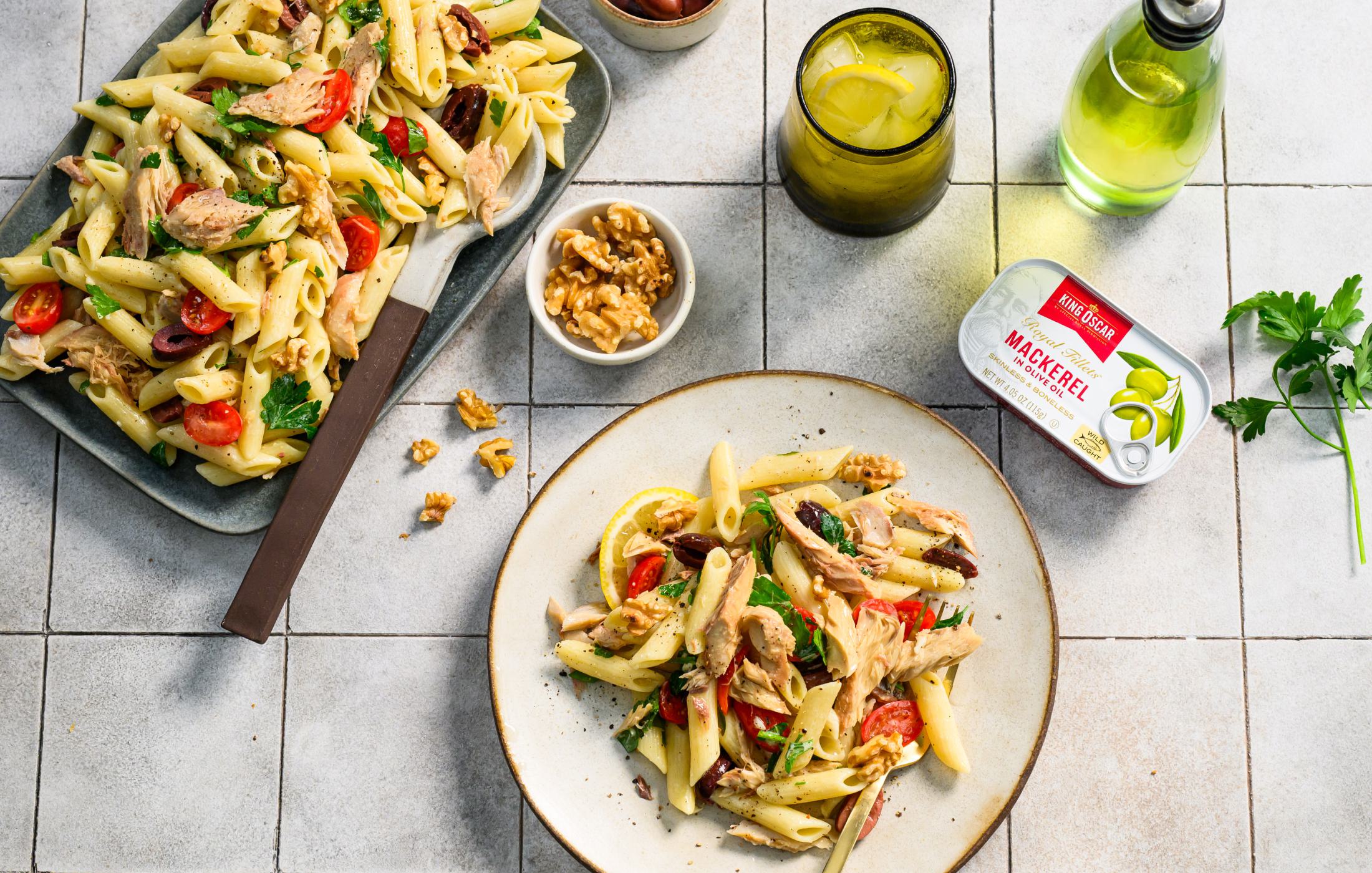 Royal Mackerel Pasta Salad