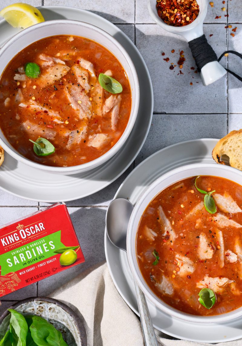 Skinless and Boneless Sardine Seafood Soup