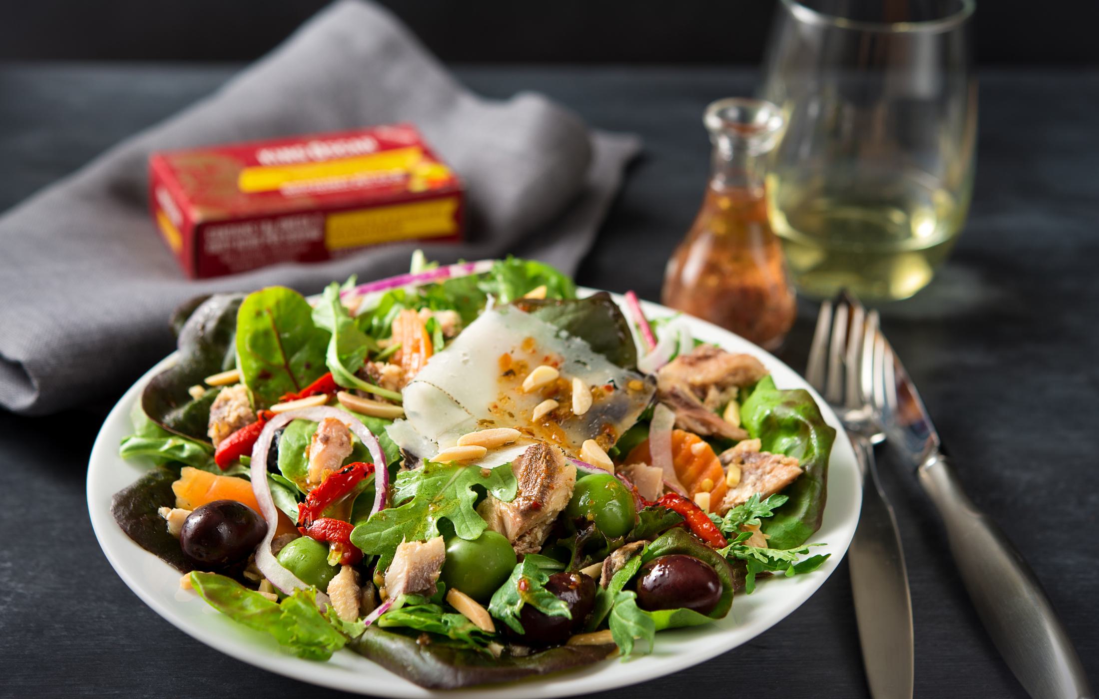 Spanish Style Salad with Sardines